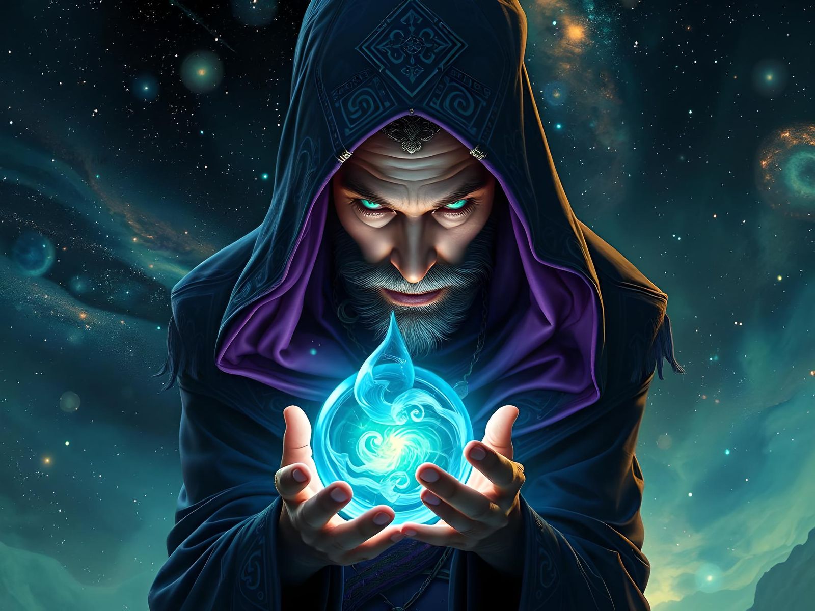 Mysterious Divination Wizard Reveals Visions of the Future