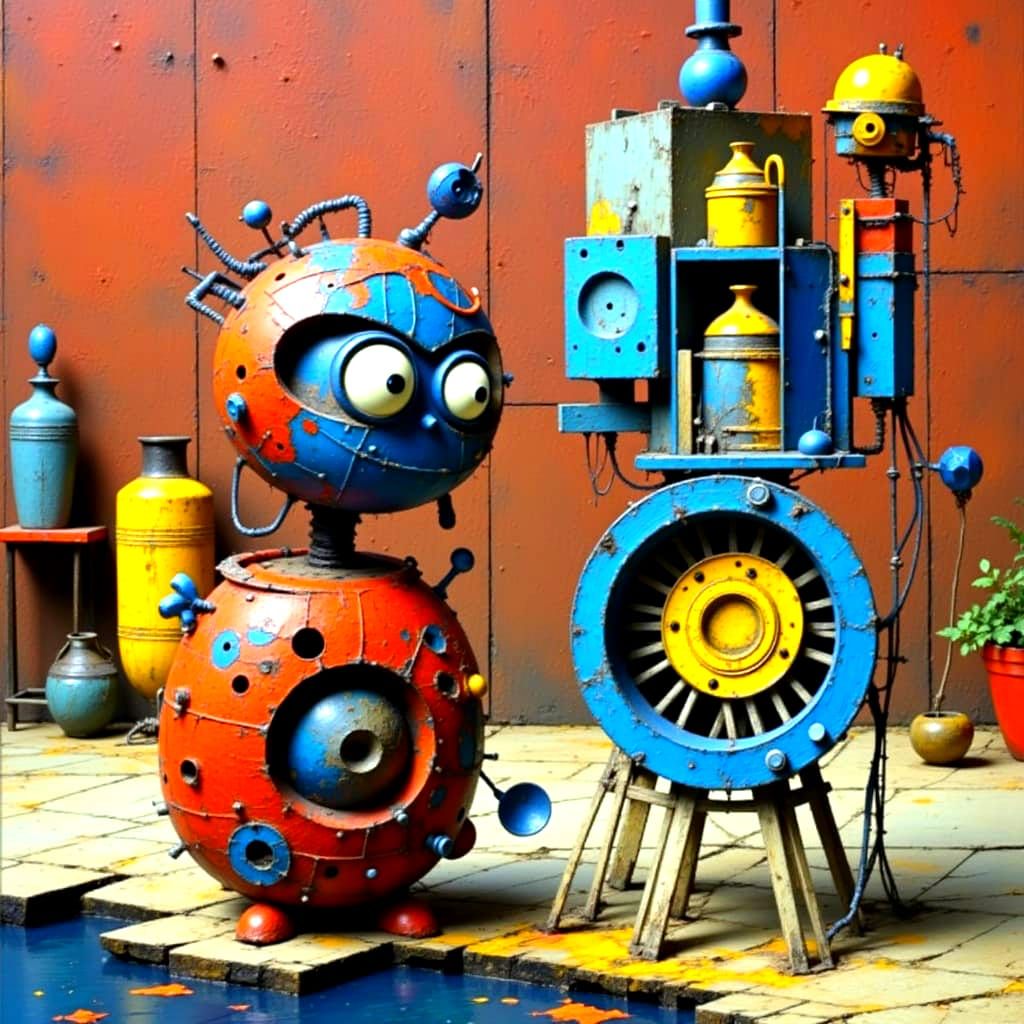 Biomechanical Romance in a Tim Burton-esque Surreal World