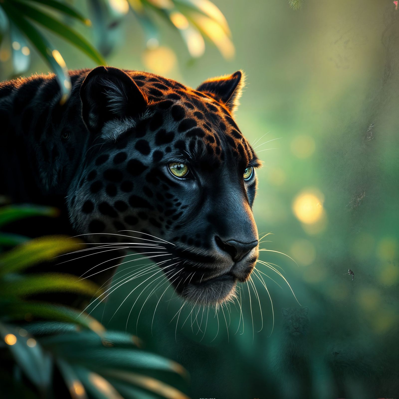 Detailed Black Jaguar Portrait in Ultra-HD