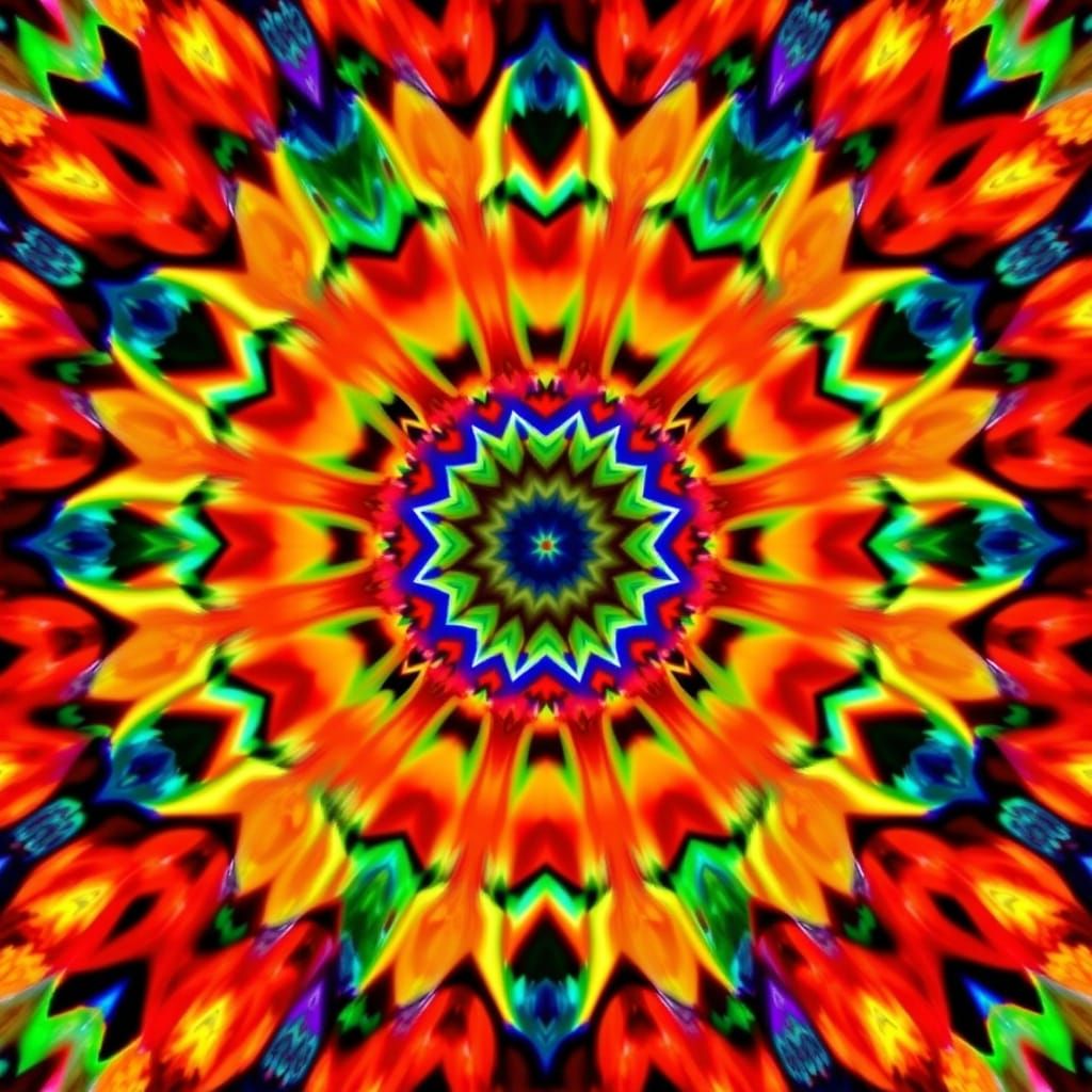 Vivid Colors Through a Kaleidoscope