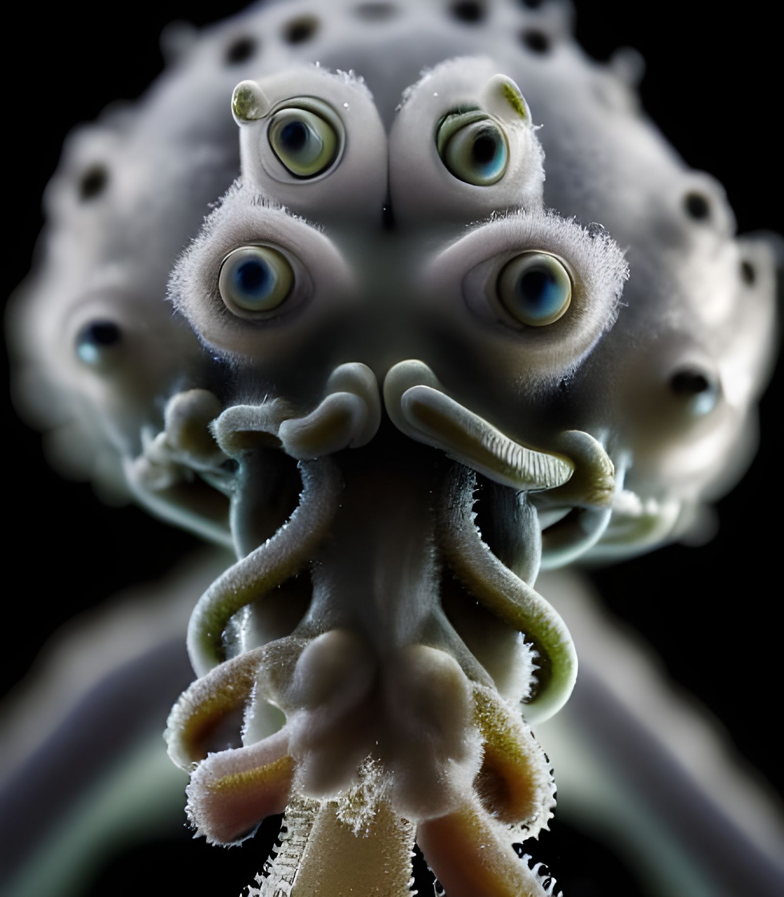 Detailed Larval Cthulhu: Hyperrealistic National Geographic ...