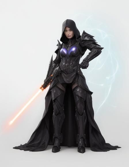 Sith Lord Hiding in Jungle - Dark Fantasy Art