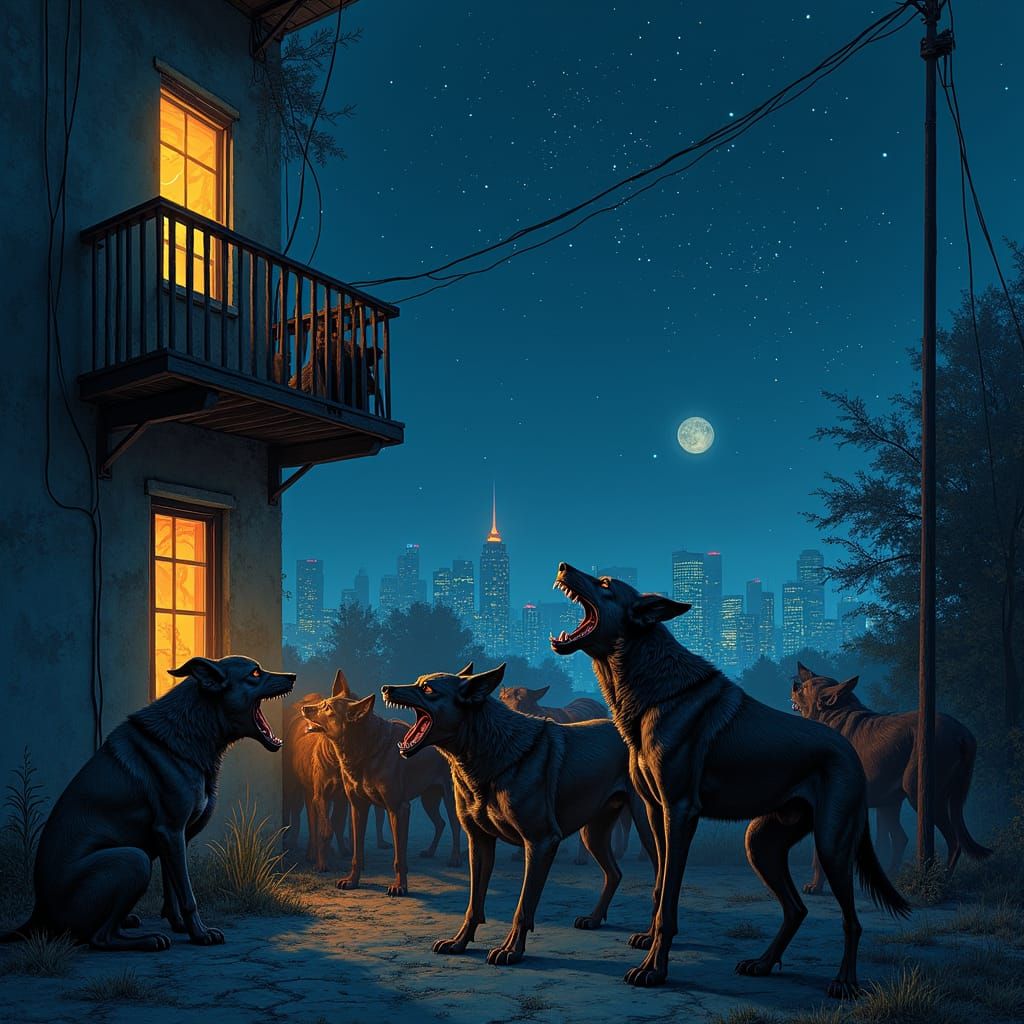 Rabid Dogs Outside Apartment