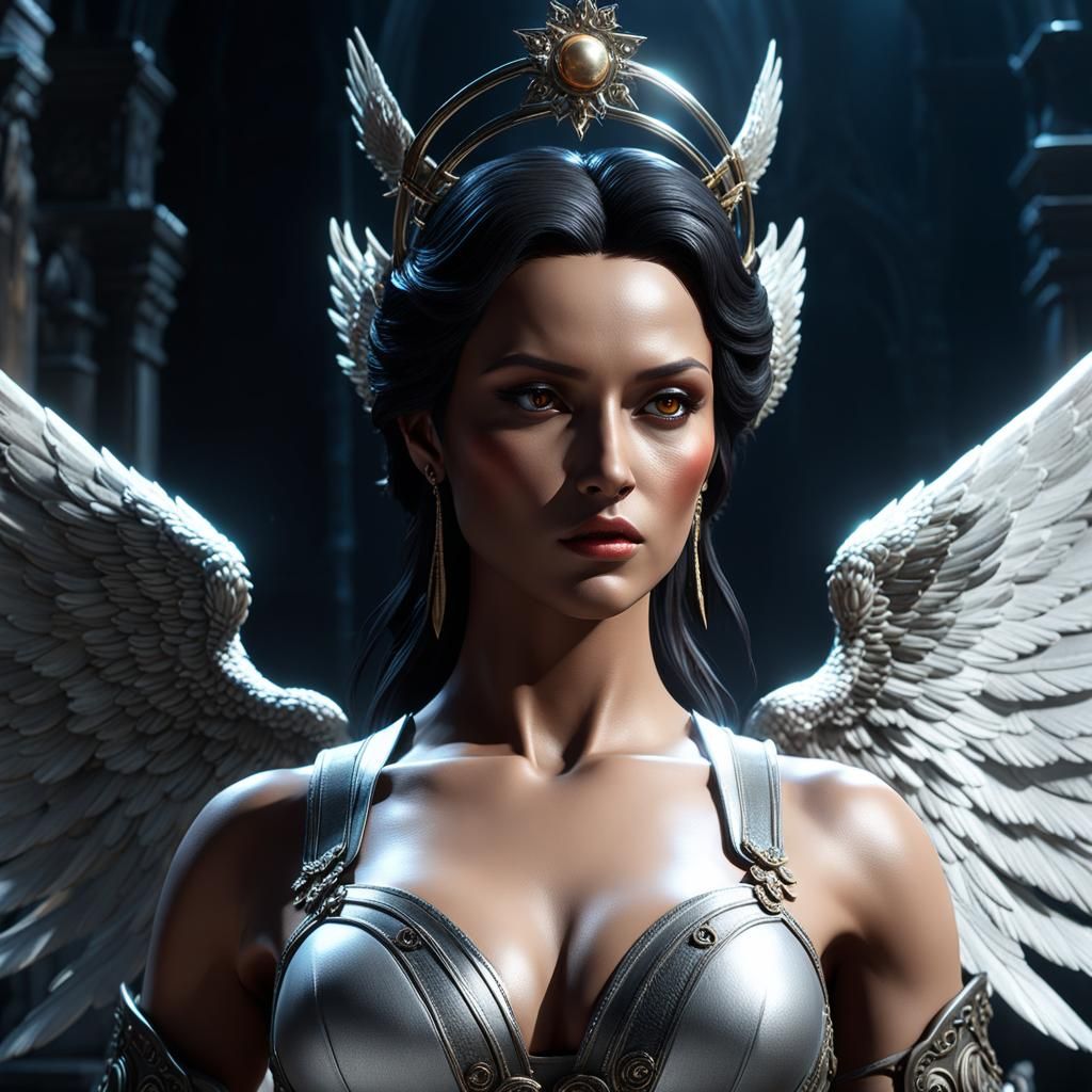 Temeluchus: Angel of Torment and Guardian, 3D Render