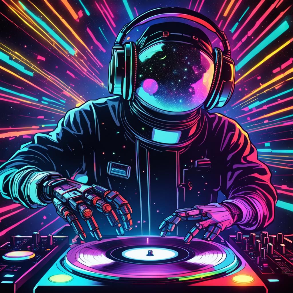 Space robot DJ
