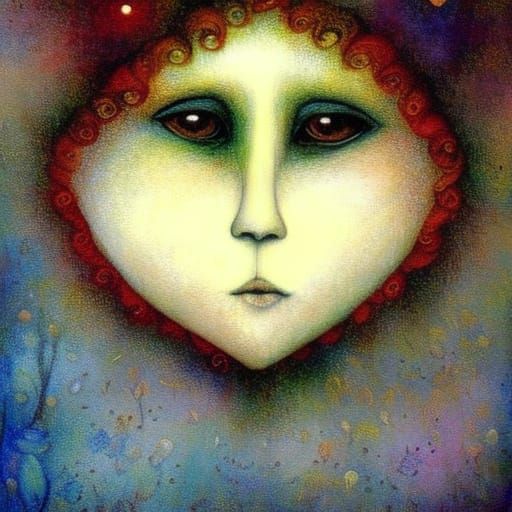 Expressive Portrait of a Cute Girl