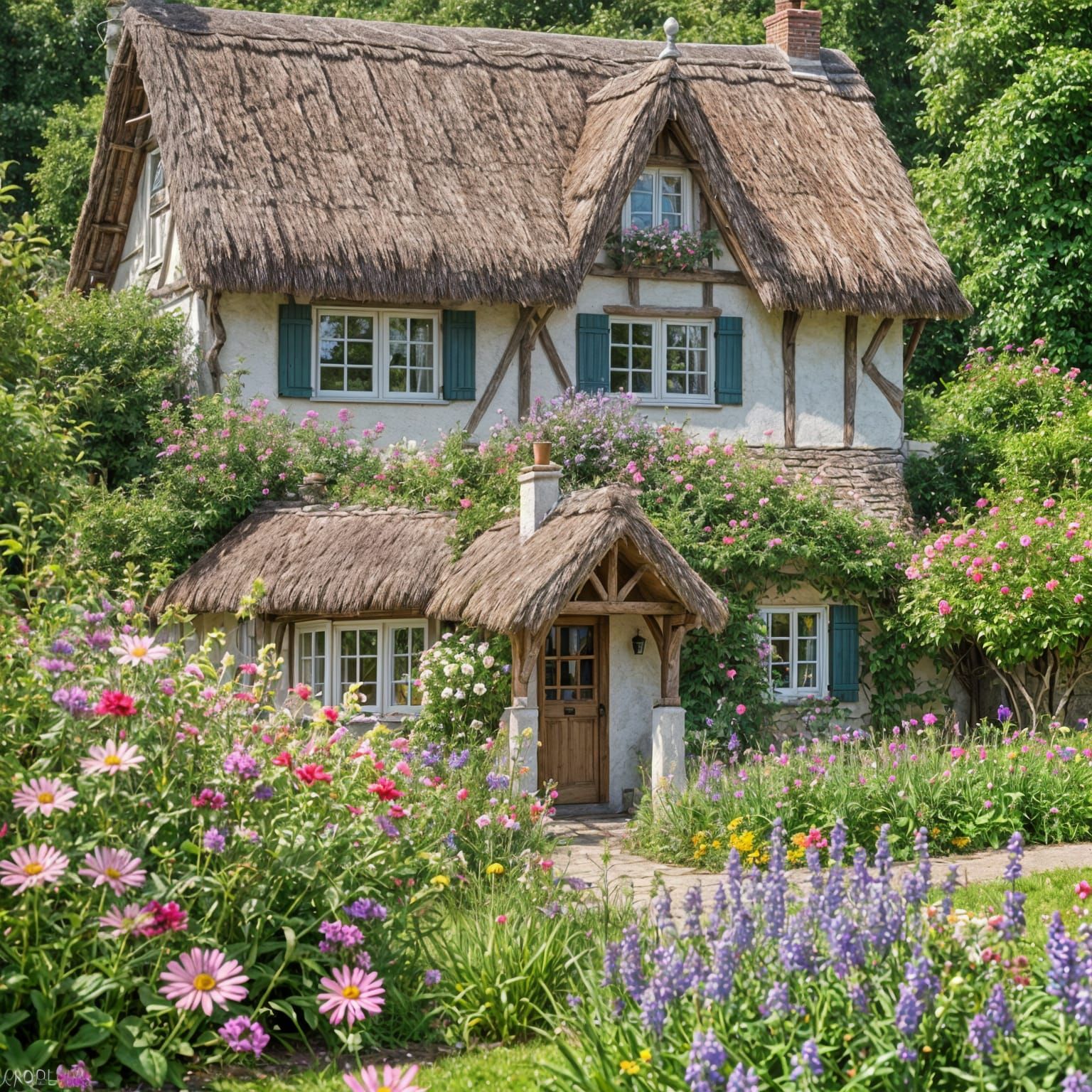 Charming Thatched Cottage with Summer Garden, Professional P...