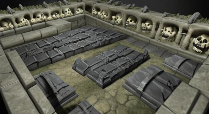 Necropolis Dungeon Lair Underworld Crypt Tombs
