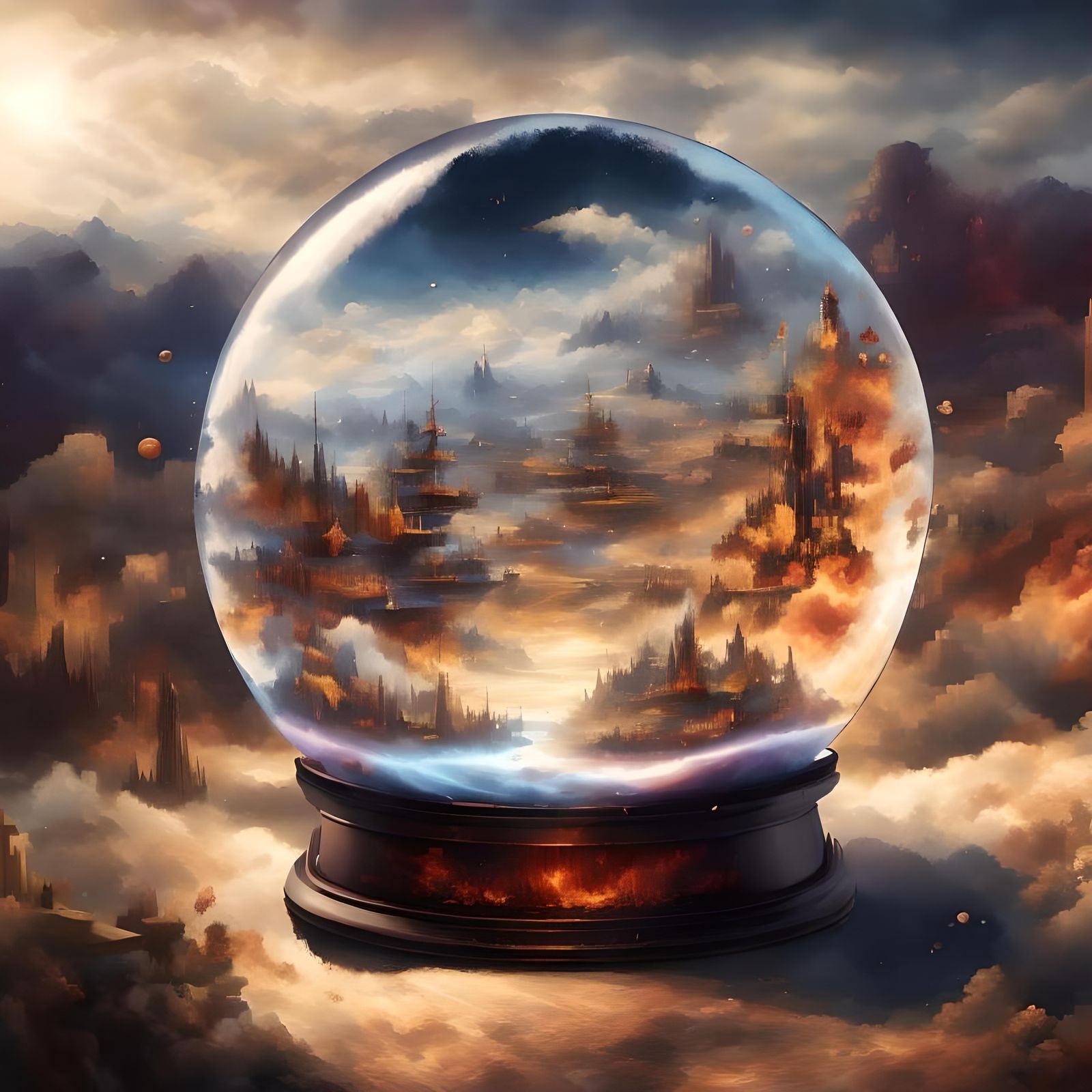 Apocalyptic End Time Scene in Spirit World Style