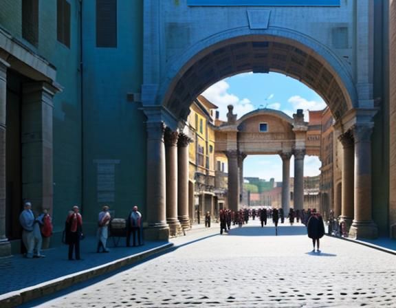 Grand Entrance to a Roman Market