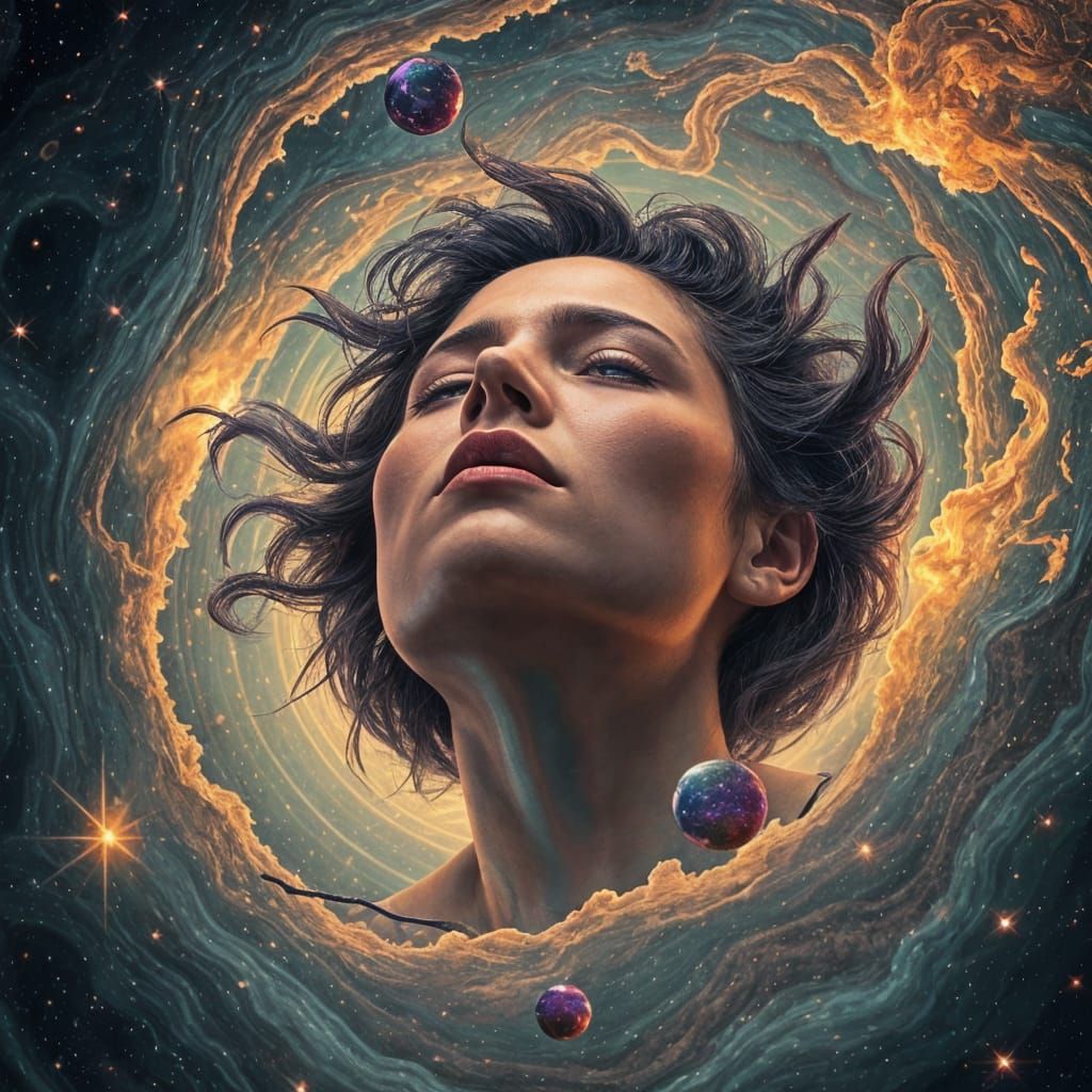 Cosmic Self-Discovery in Holographic Astral Realms