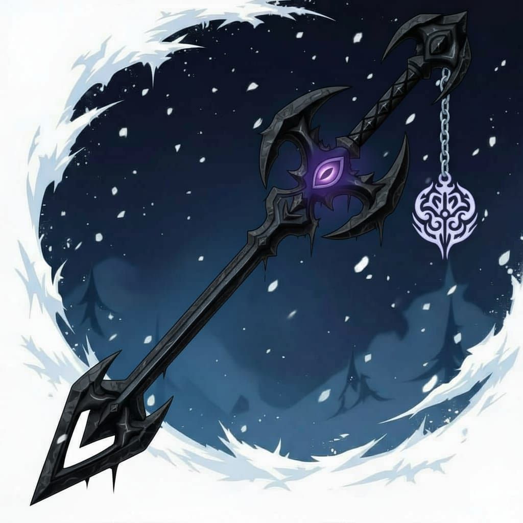 Frozen Darkness Keyblade with XIII Emblem