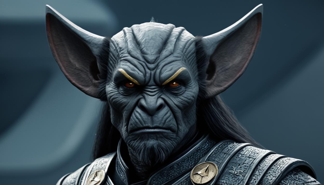 Mouse as Klingon Warrior in Star Trek Style