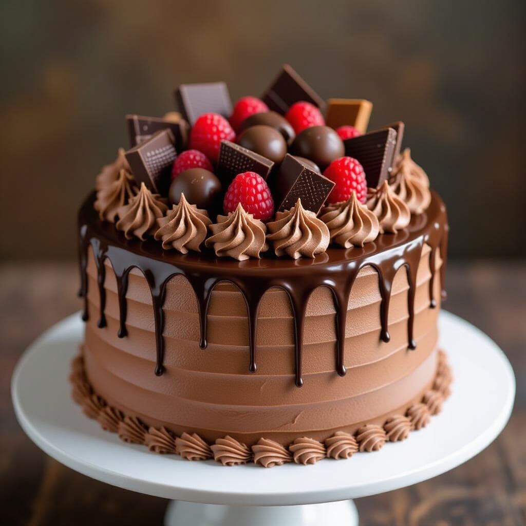 Delicious Chocolate Waterfall Cake