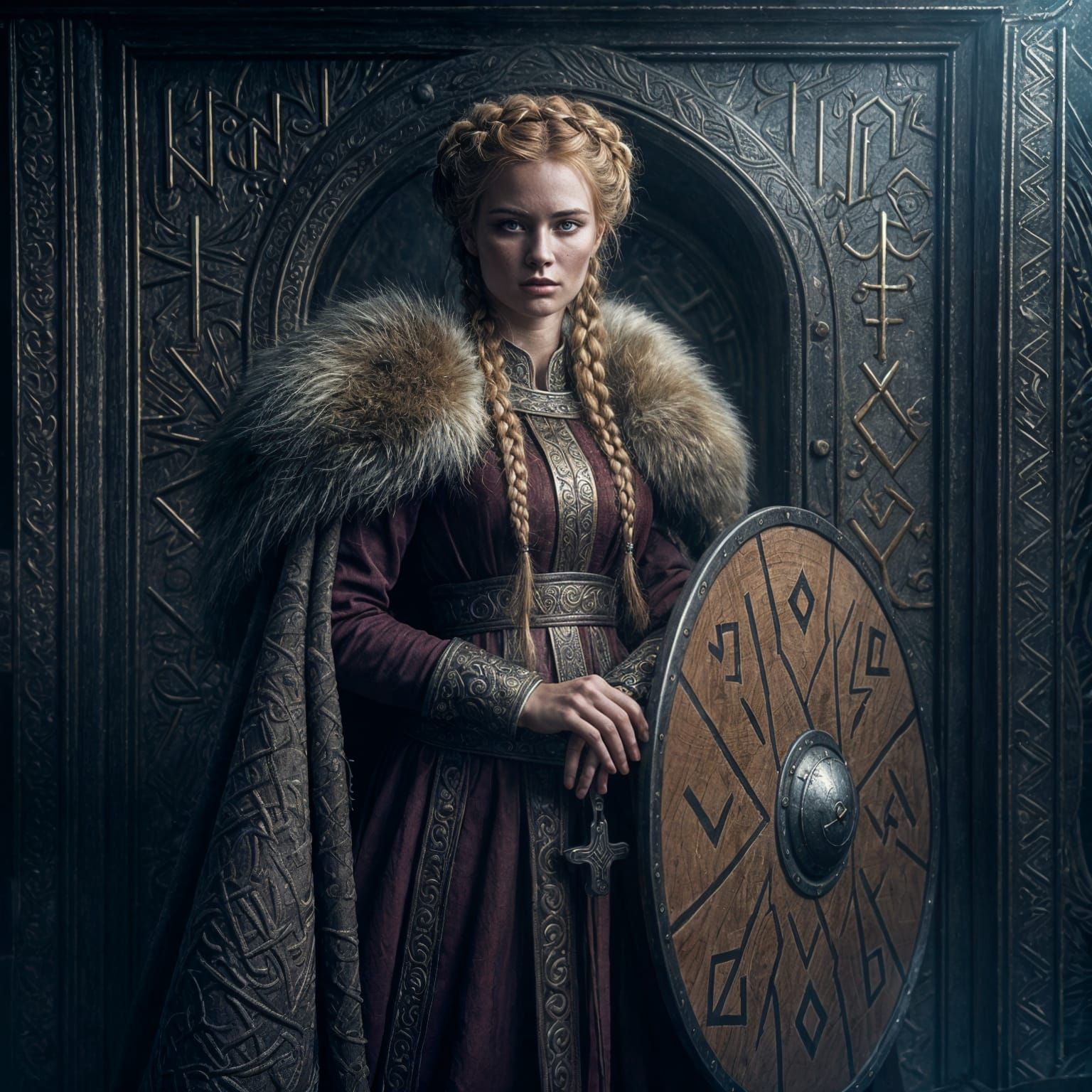 Viking Goddess Syn Guards Frigg's Chamber