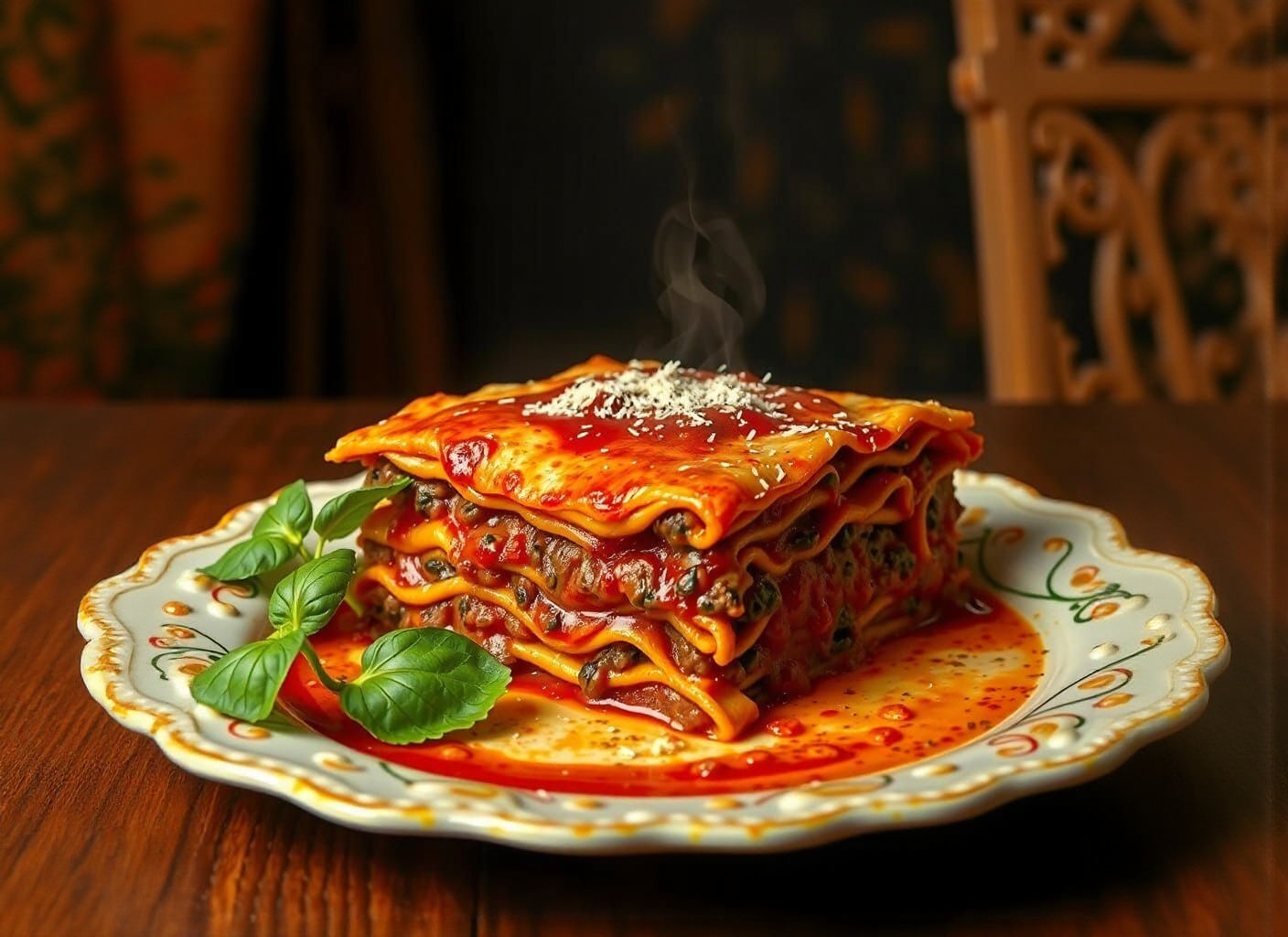 Delicious Lasagna with Juicy Ground Beef Sauce