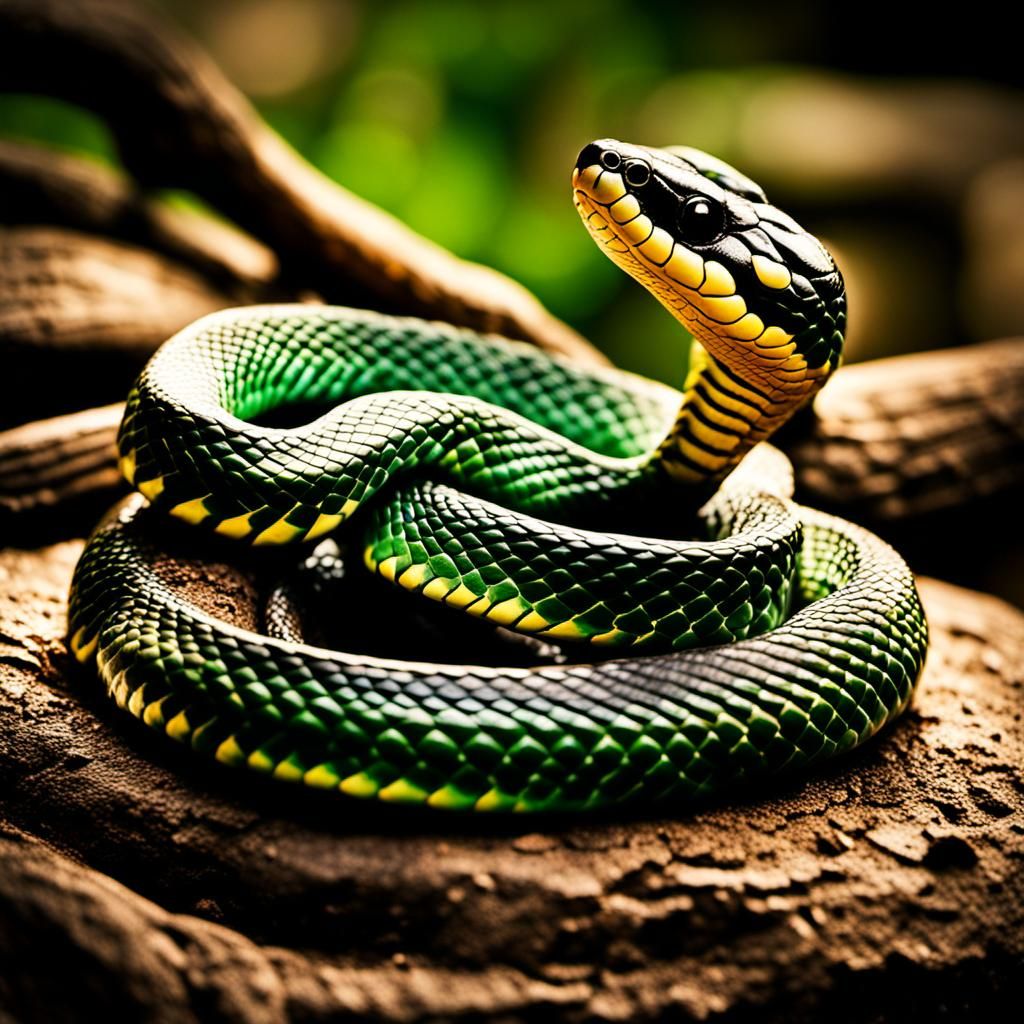 Serpent in Natural Light: Professional Snake Photography