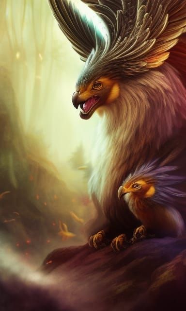 Happy Gryphon Family