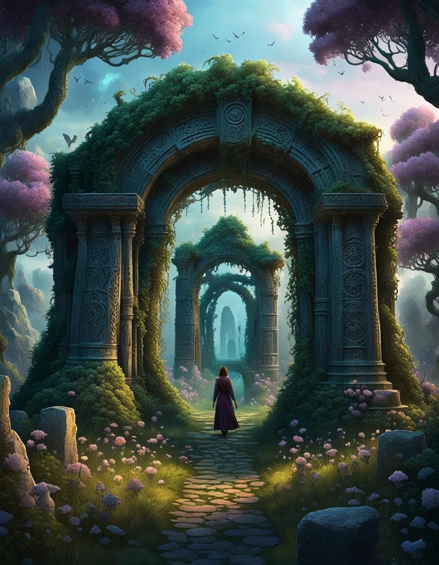 Mystical Dream World Entrance in Twilight
