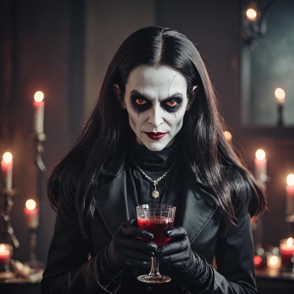 Nosferatu Vampire Portrait in Cinematic Realism Style