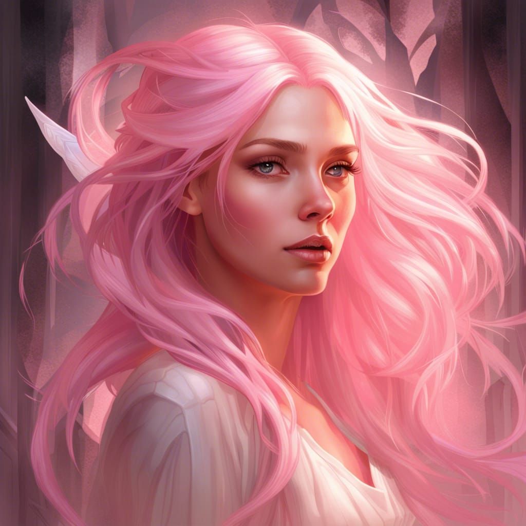Beautiful Fairy Portrait in Hyperdetailed Fantasy Art