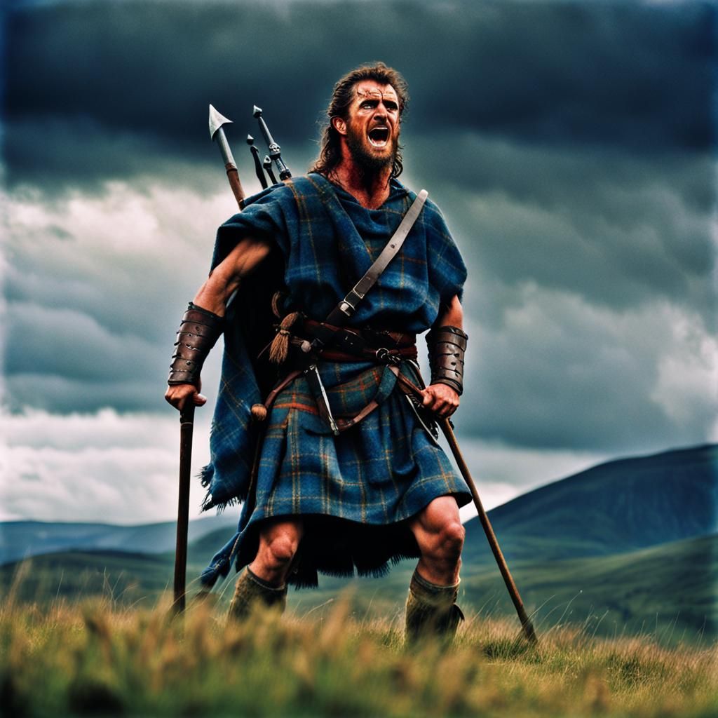 #2 William Wallace (Mel Gibson, Braveheart)