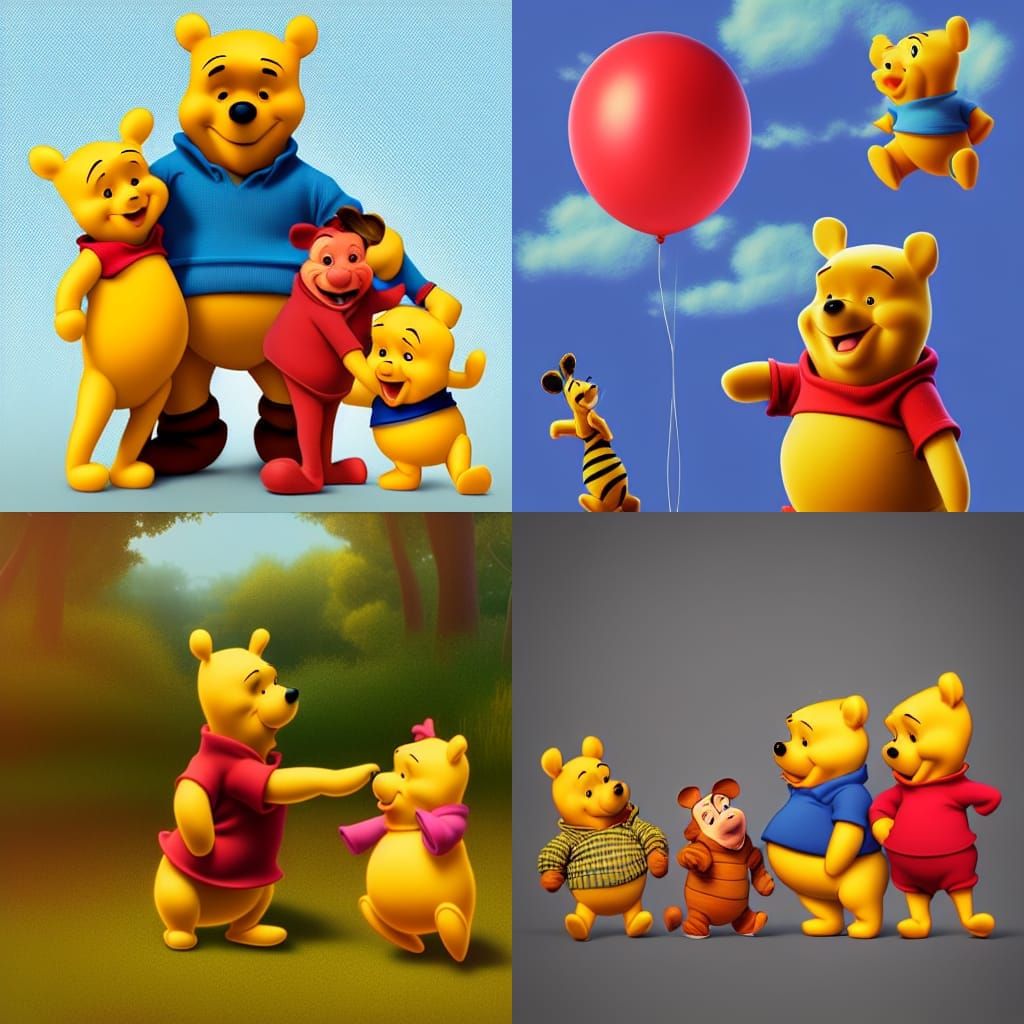 Winnie the Pooh: 3D Digital Art