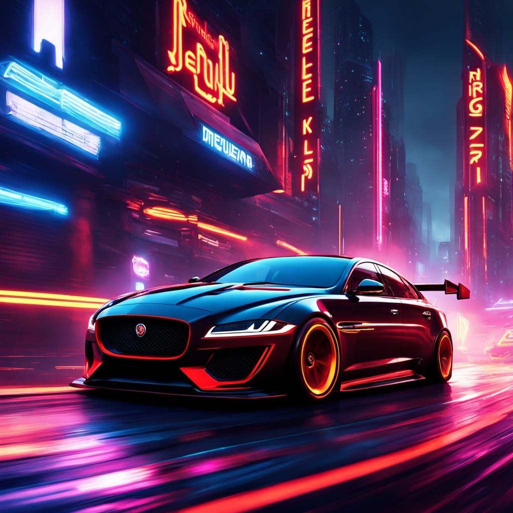 Jaguar XJ DTM Racer on Dieselpunk Nurburgring