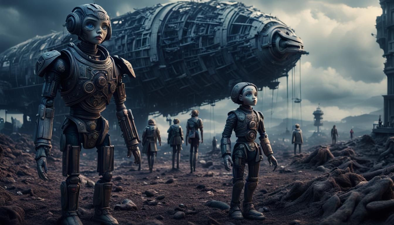 Dolls Dating Humans: Epic Digital Matte Painting