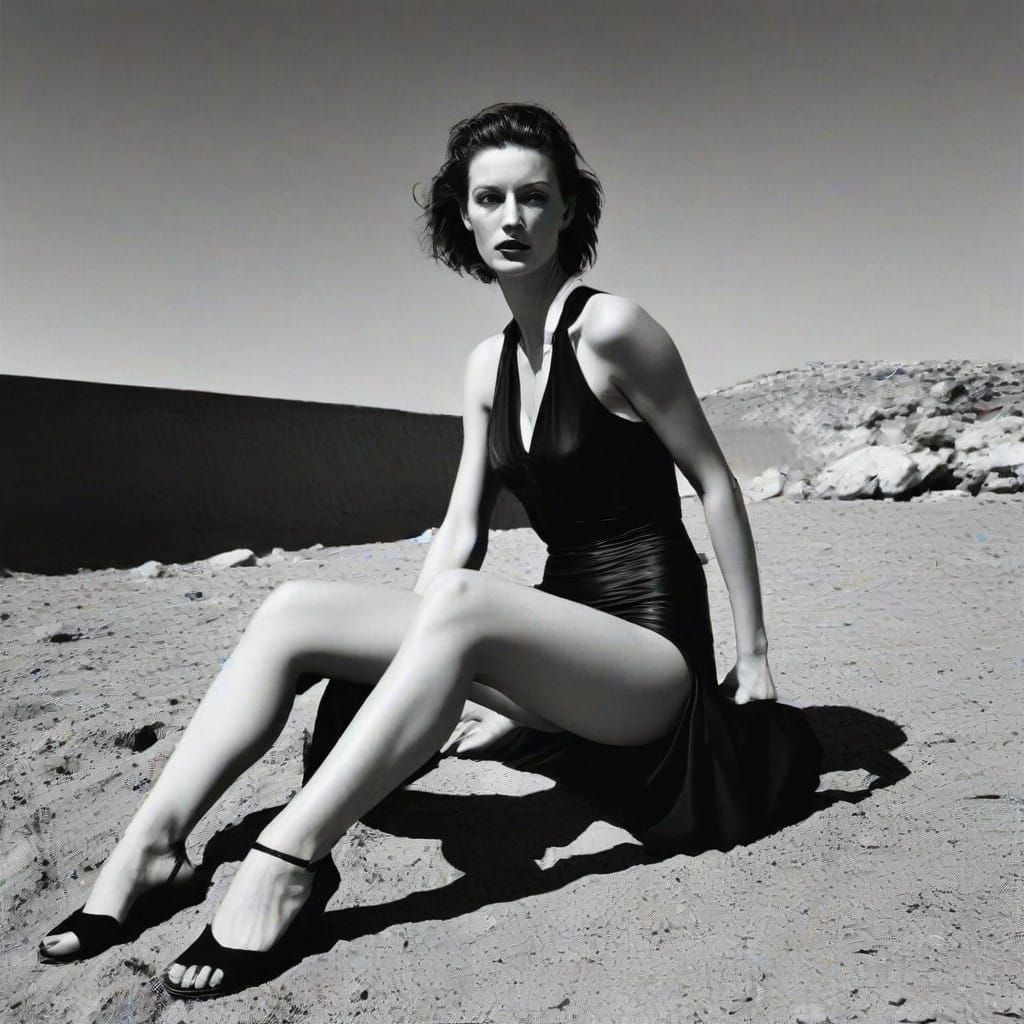 Grimdark Portrait in Darkroom Style