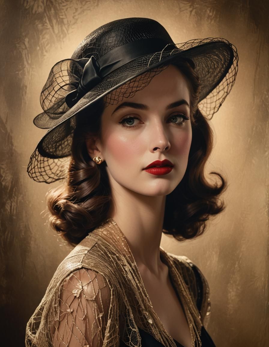 A beautiful woman. 1940