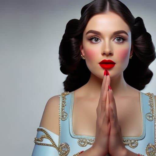 Snow White's Reflection: A 3D Cinematic Portrait