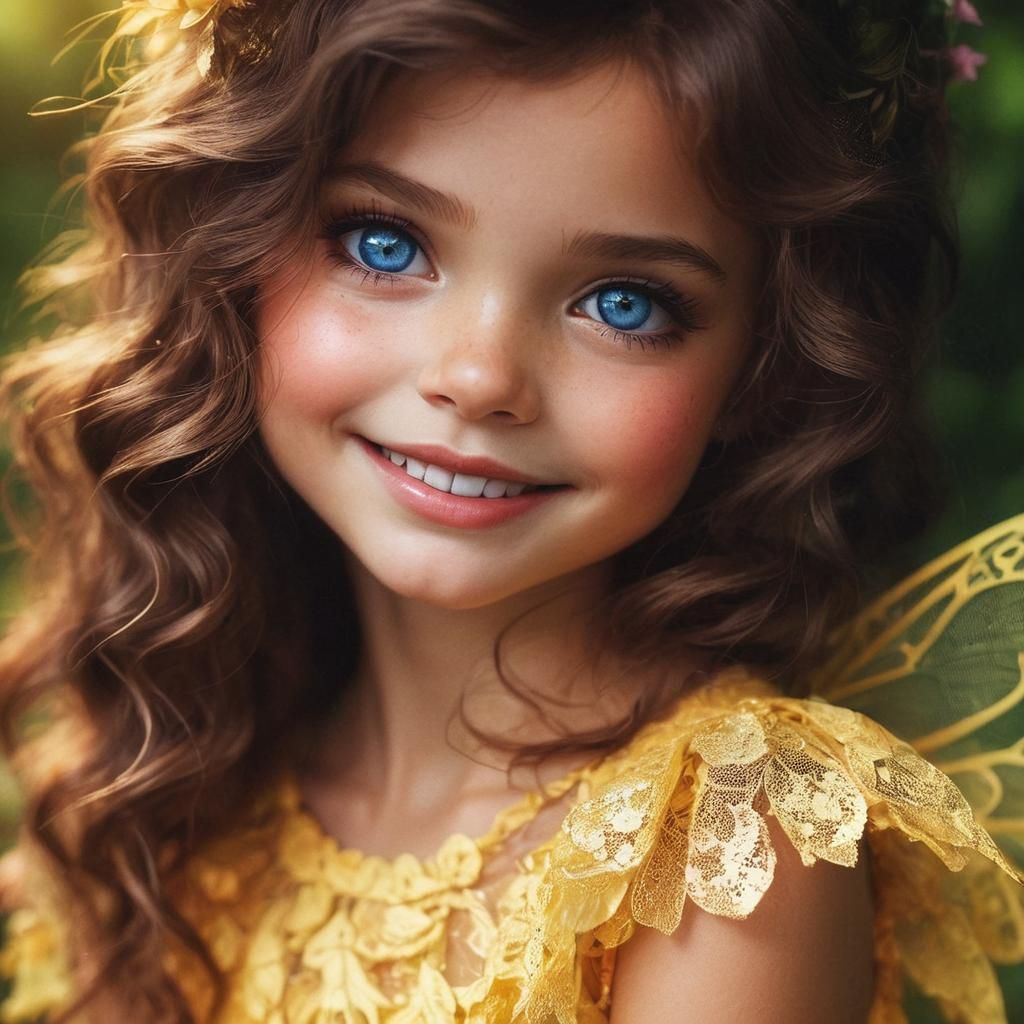 Sunkissed Fairy in Yellow Light