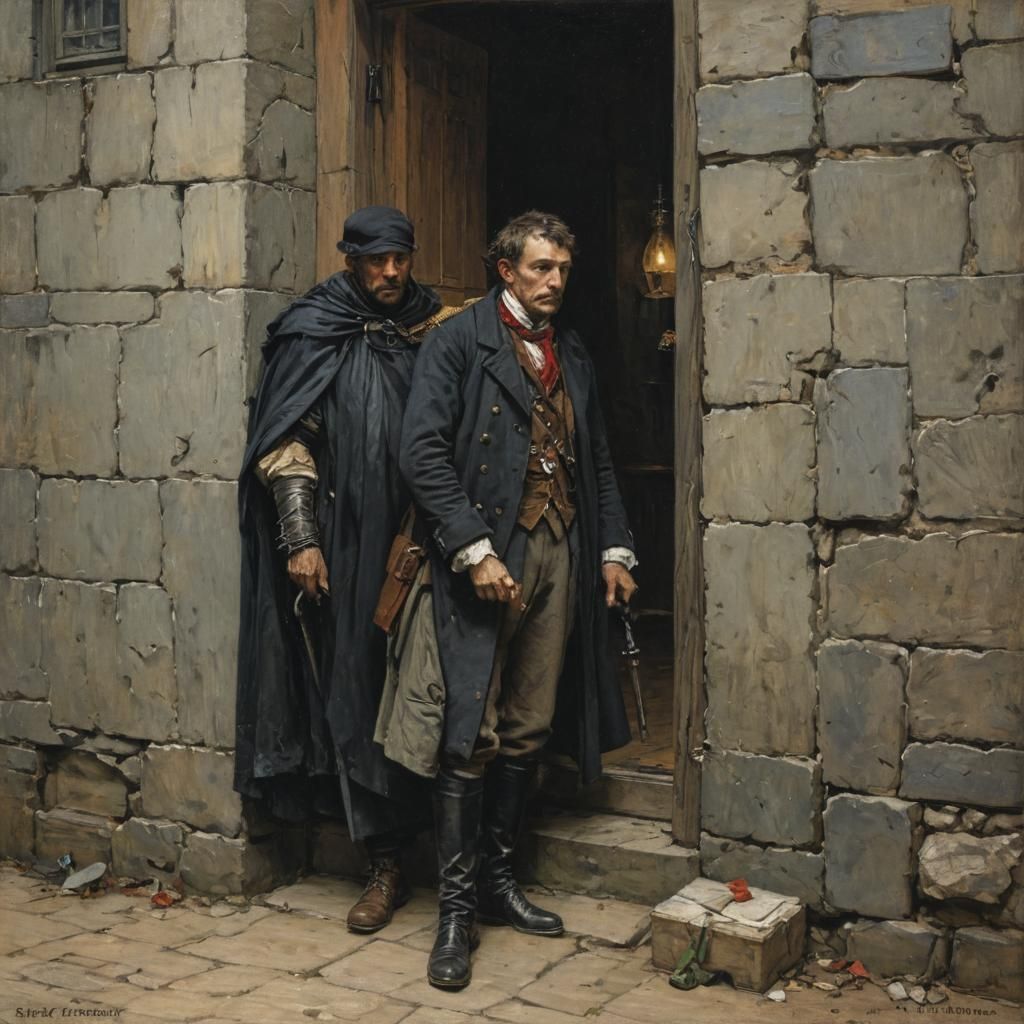 Grimdark Scene in Classical Style