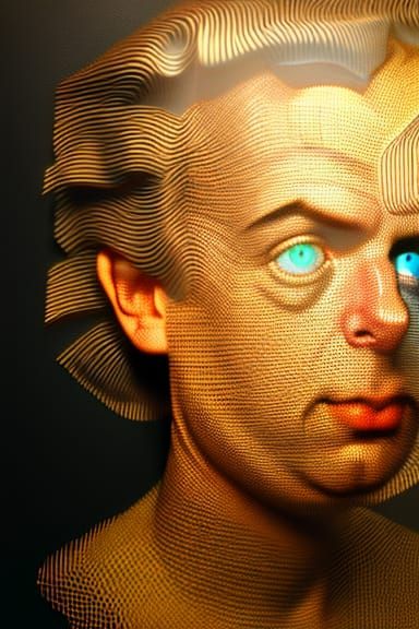 Hyperrealistic Portrait of Mozart with Dynamic Lighting
