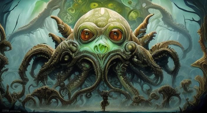 Alien Universe: A Surreal Space Art Nouveau