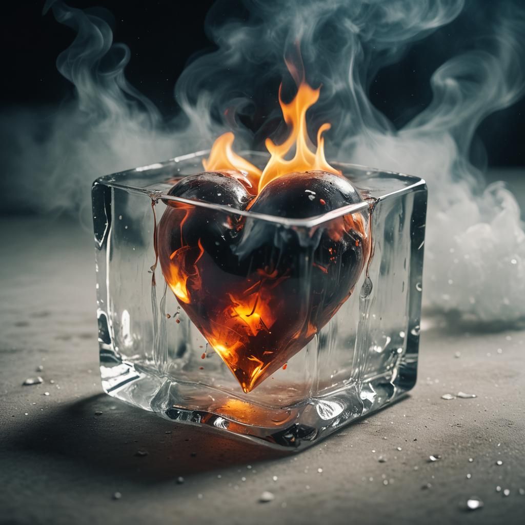Burning Heart in an Icy Cubic Scene