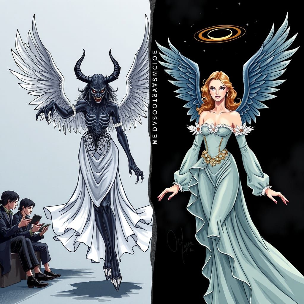 Angelic Supermodel Faces Off Against Demonic Counterpart in ...