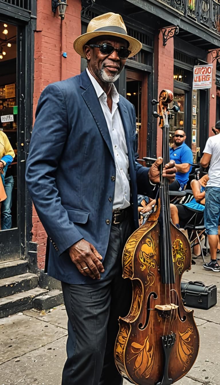 New Orleans Bass Player: A Vibrant Performance