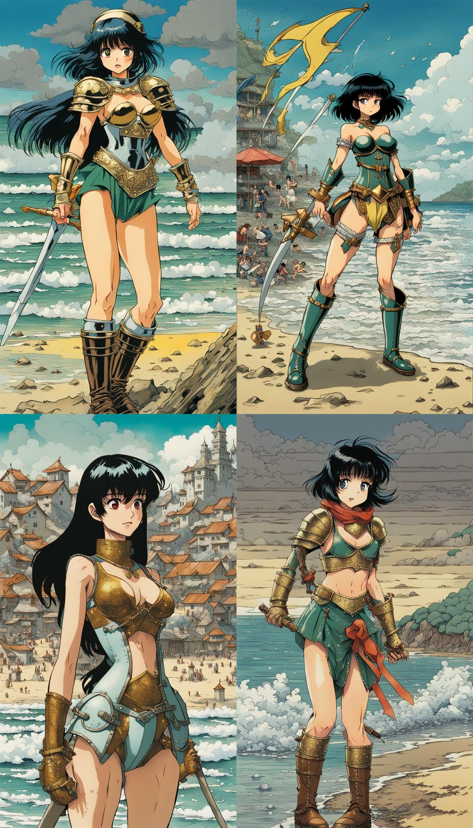 Lamù in Bikini Armor: Manga Graffiti Art
