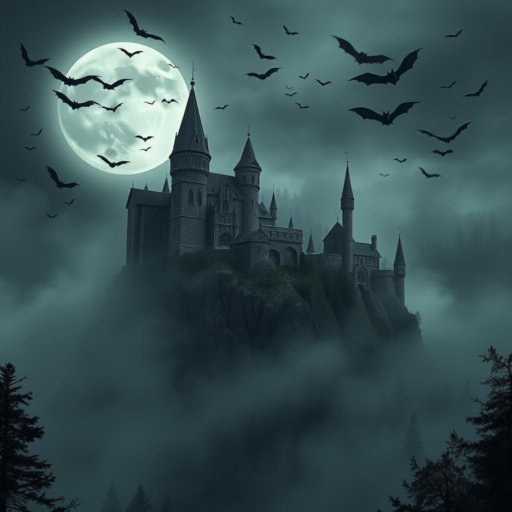 Foreboding Dracula's Castle in Gothic Style