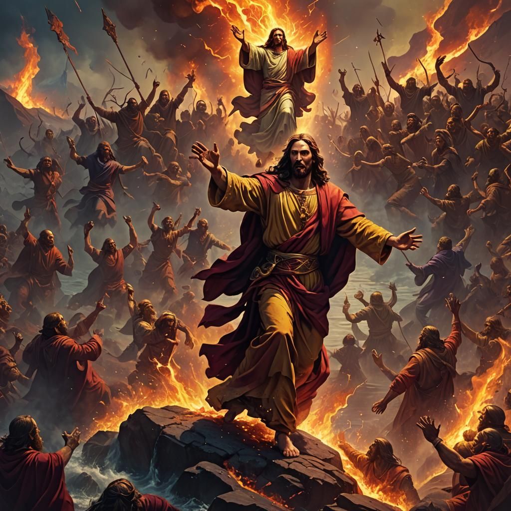 Jesus Christ in Dark Fantasy Concept Art