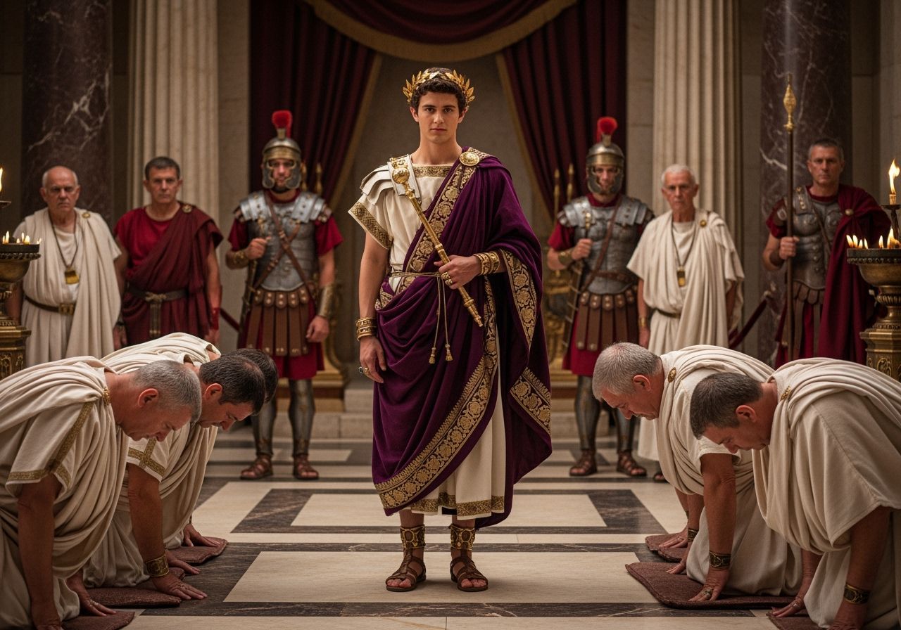 Emperor Nero in Lavish Roman Palace