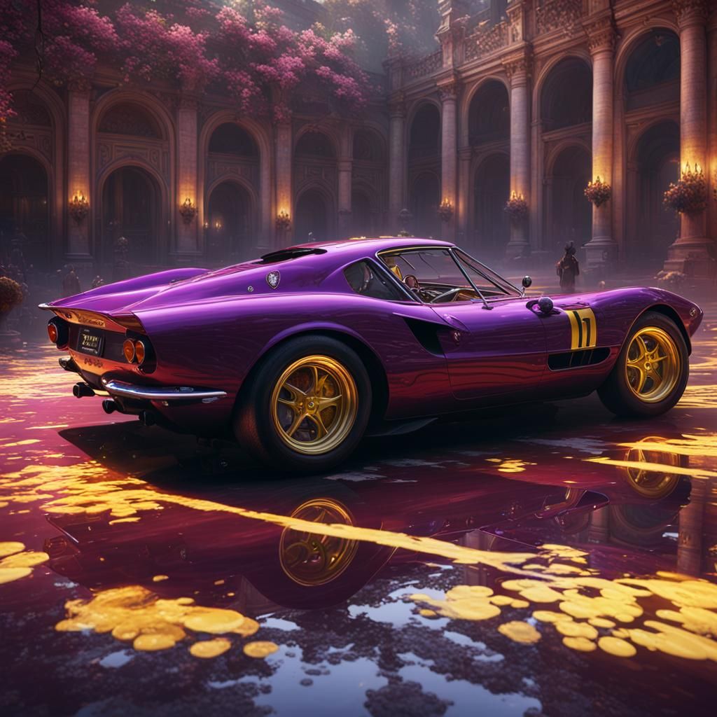 Hyperdetailed Ferrari Concept Art in 8k Resolution