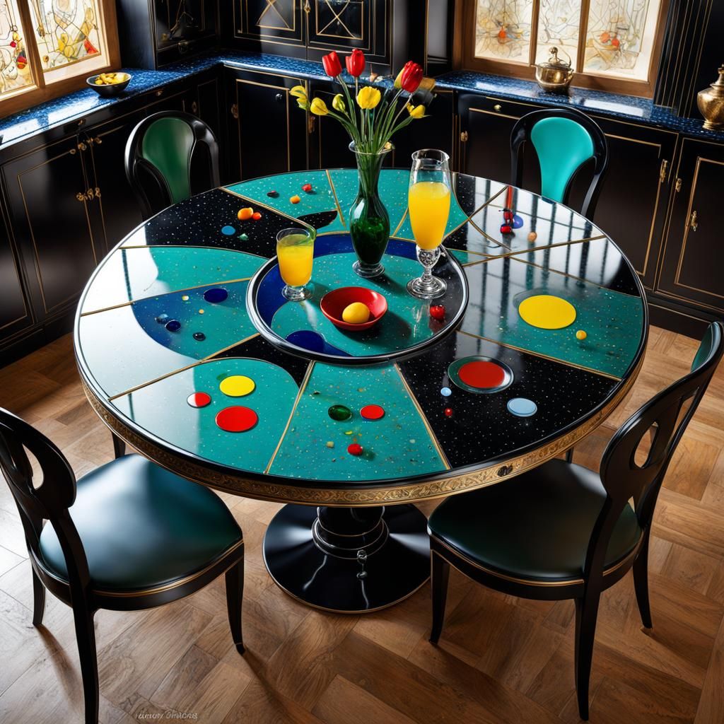 Kitchen Table: Art Deco & Nouveau Styles