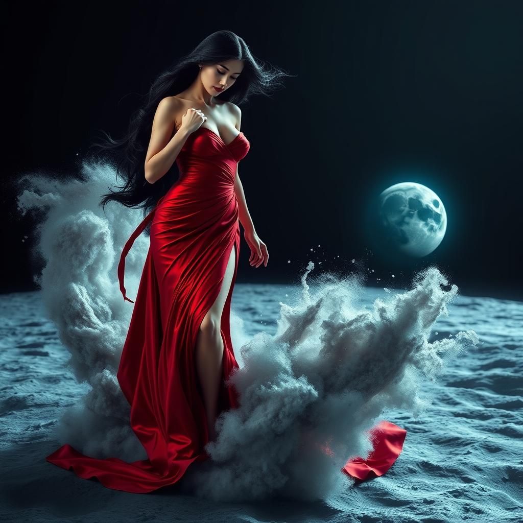 Goddess of Misfortune Kicking Moon Dust