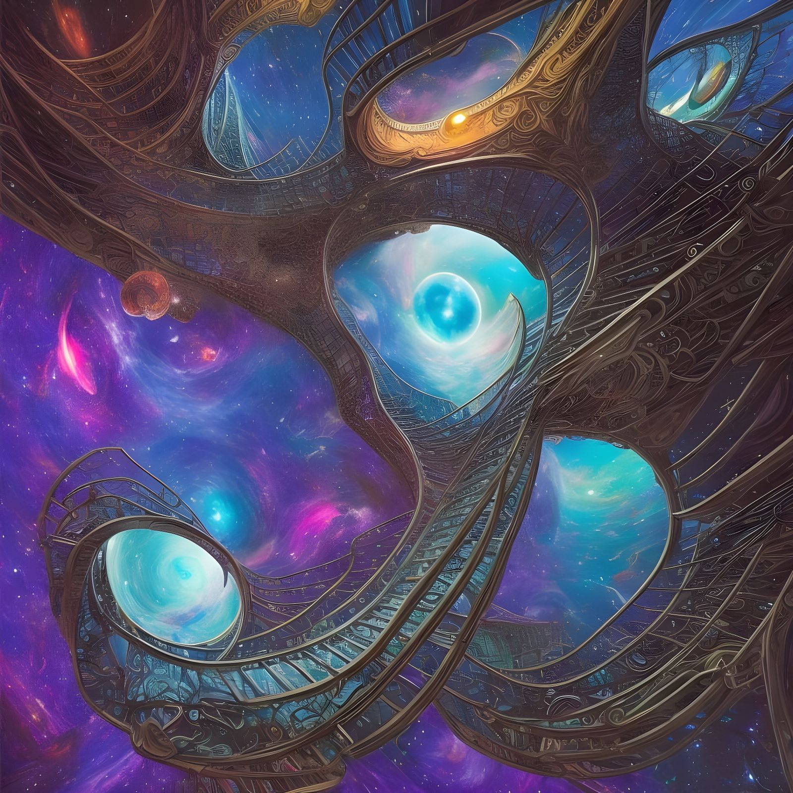 Cosmic Stairs Between Planets in Galaxy