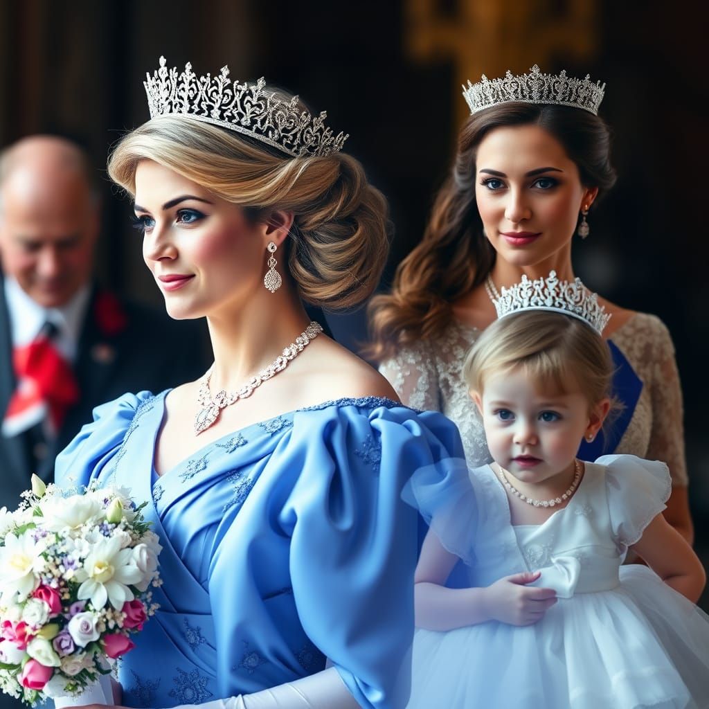 Royalty in Ethereal Double Exposure