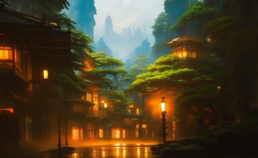 Robots' Anime Art Workshop: Digital Gouache Impressionism