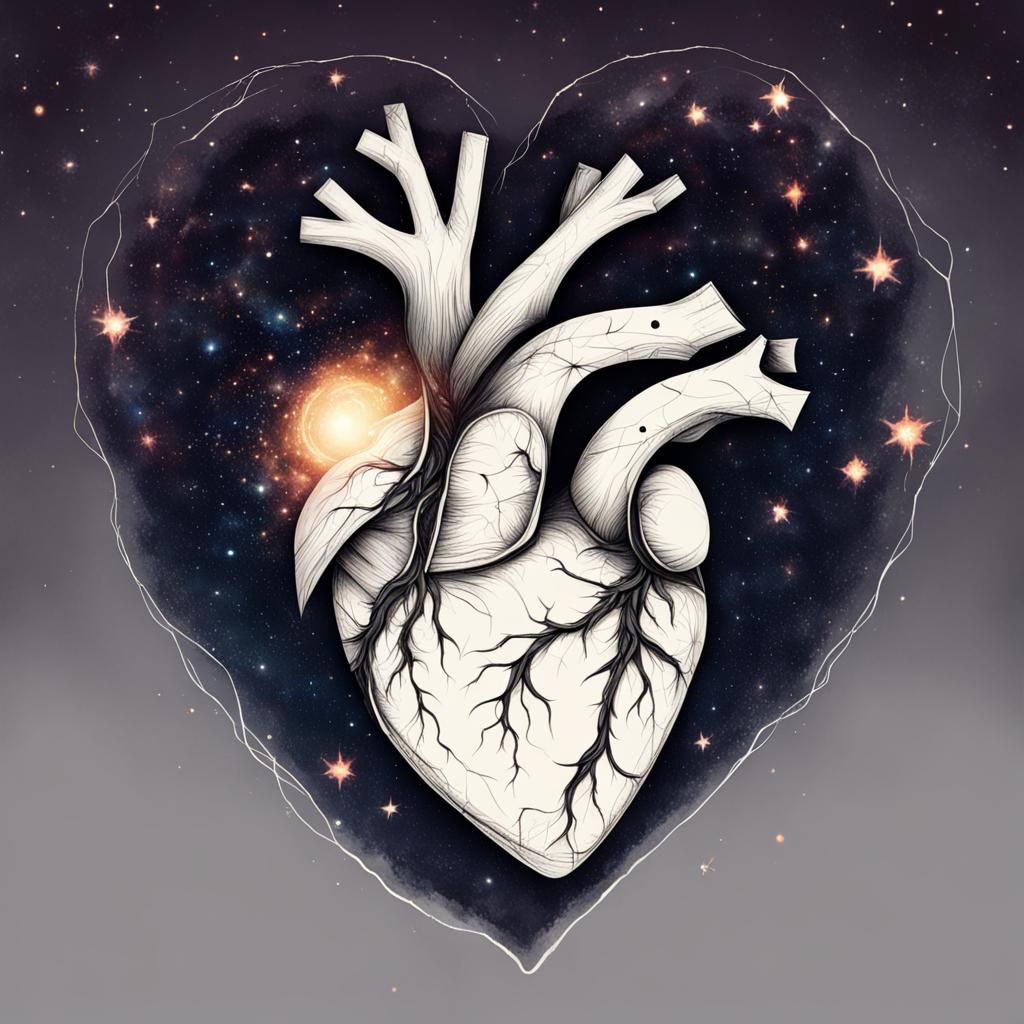 Heart with Scars Shining Brighter Than Universe